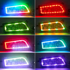 30W Çok Renkli Polaris Genel LED Farlar ， RGB Drl Halo Projektör Farları