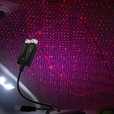 İki Renkli Araba USB Ortam Işıkları Gökyüzü Gece Çatı Atmosfer Lambası