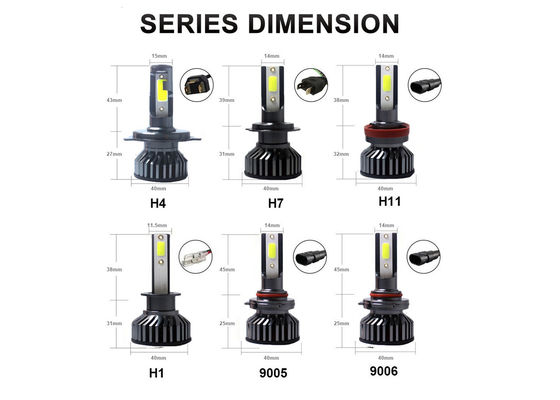 6500K H4 Araba için LED Far