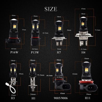 16SMD Otomotiv LED Sis Farları