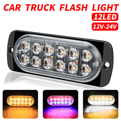 12 adet 36W Süper Parlak Izgara LED Strobe Uyarı Işıkları