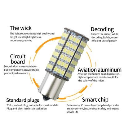 120SMD Araba LED Kuyruk Lambaları Ampüller